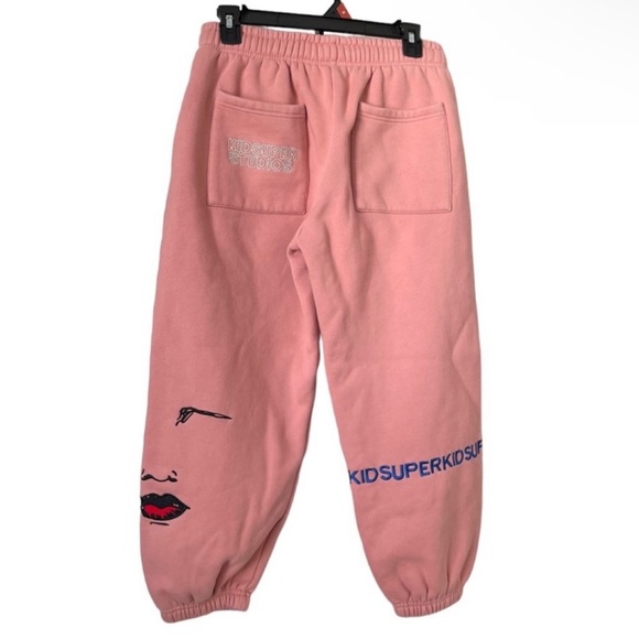 LUISAVIAROMA KIDSUPER STUDIOS Kidsuper Logo Cotton Sweatpants Size Small - Picture 8 of 16